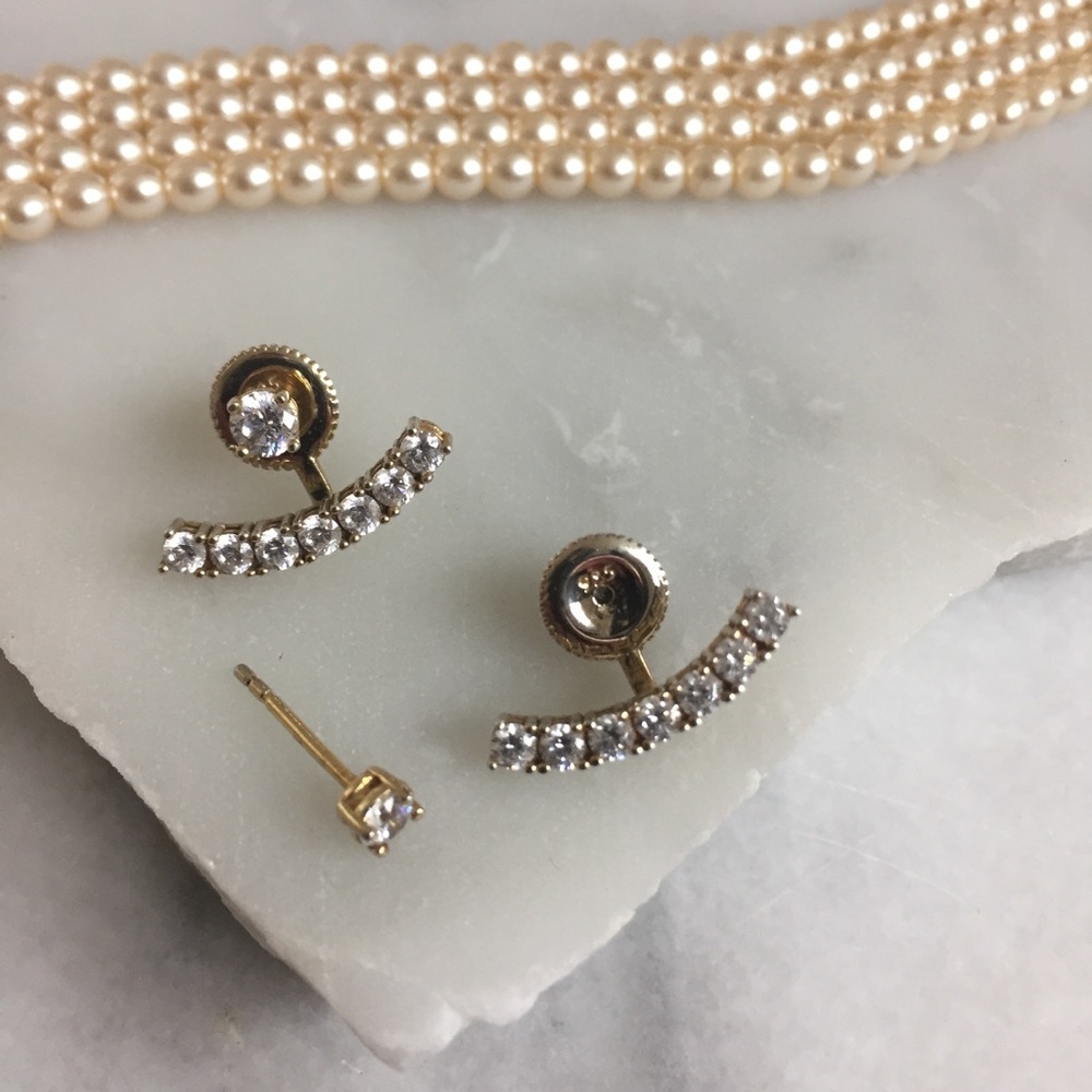 Studs With Ear Jackets - image 3